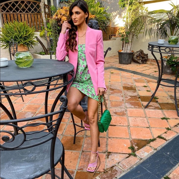 Zara satin effect print dress - Picture 8 of 15